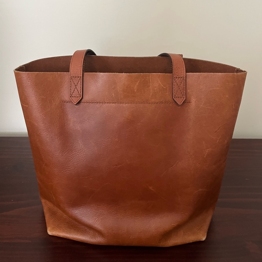 Madewell medium leather transport tote - Picture 8 of 10